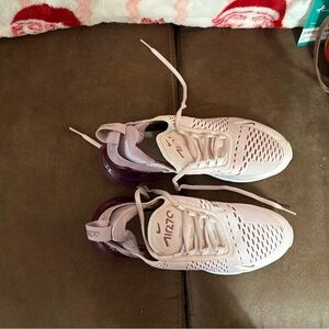 Nike Light Pink and Dark Purple Sneakers